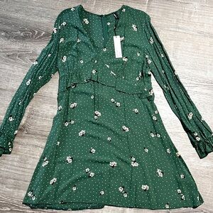 Floral Green Dress